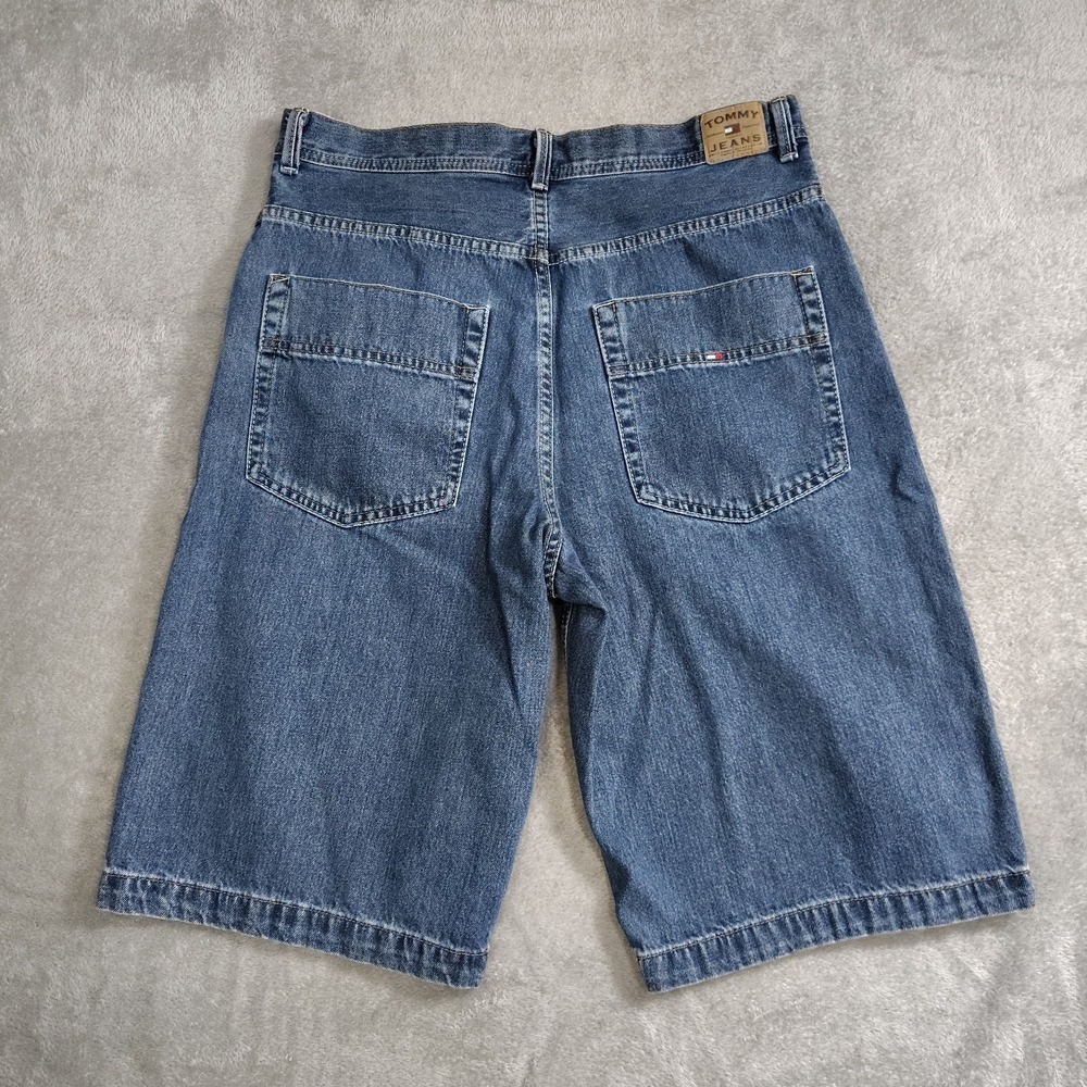 Vintage 90's Tommy Hilfiger Shorts Baggy Denim Jorts Y2K‎ Mens Sz 38* Waist